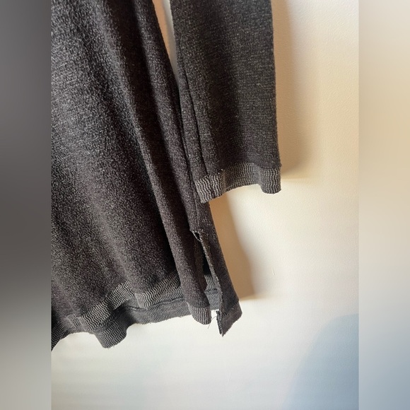 Maeve x Anthropologie Charcoal Heather Grey Risa Hacci Cowl Tunic Sweater Small - Picture 7 of 11